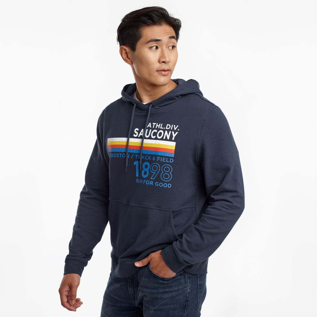 Saucony originals hoodie mens on sale blue