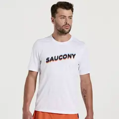 Saucony Stopwatch Graphic Ανδρικό Κοντομάνικο, Μέγεθος: S