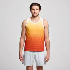 Saucony Stopwatch Graphic Singlet Ανδρικό Κοντομάνικο, Μέγεθος: S