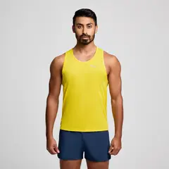 Saucony Stopwatch Singlet Ανδρικό Αμάνικο, Μέγεθος: S