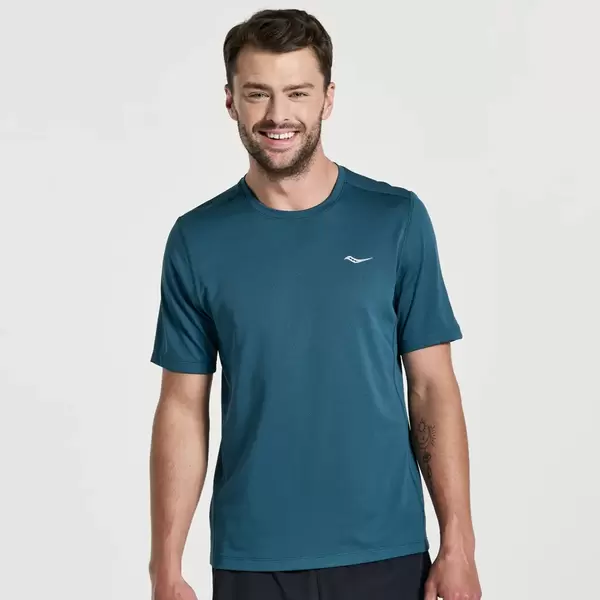 Saucony Stopwatch Ανδρικό Κοντομάνικο, Μέγεθος: S