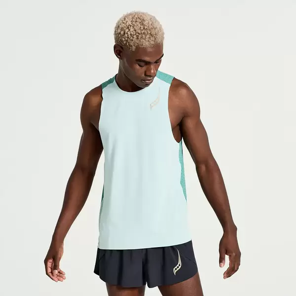 Saucony Pinnacle Sleeveless Men's Tank Top, Size: S